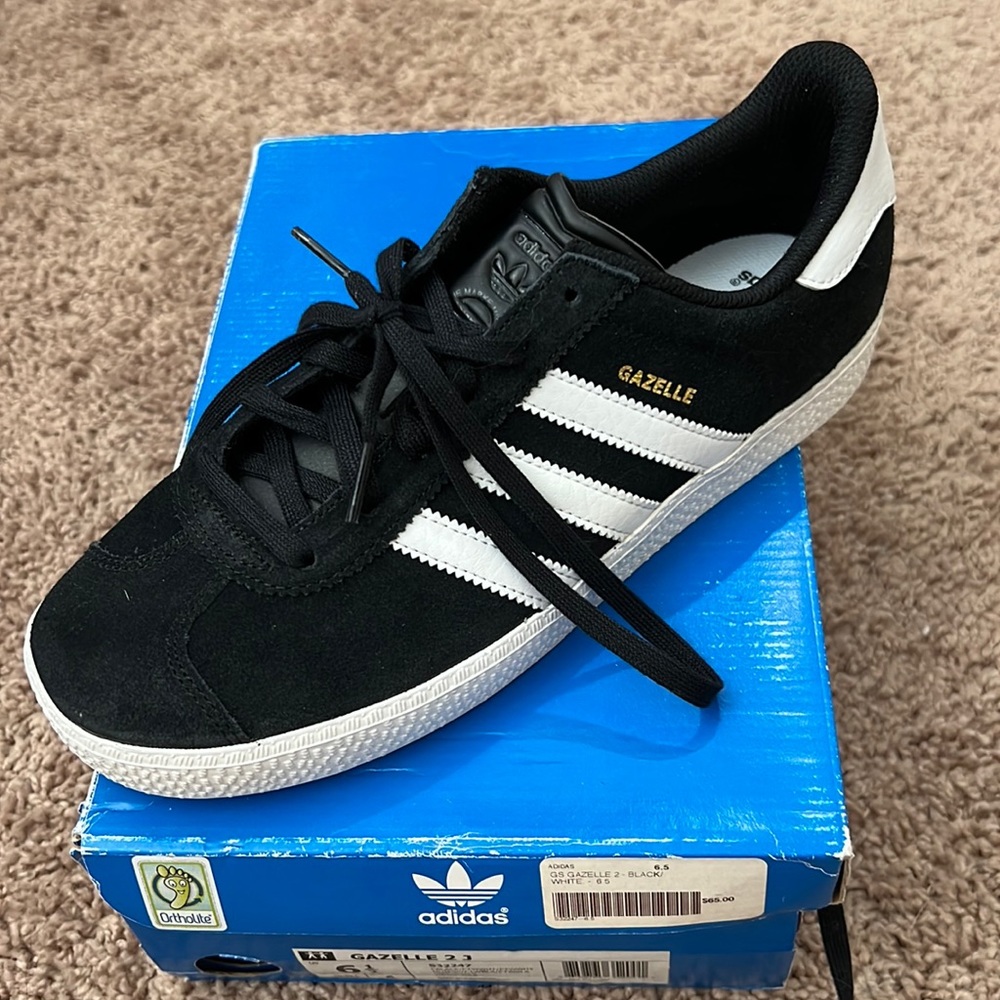 Adidas gazelle 2j youth 6.5 blk